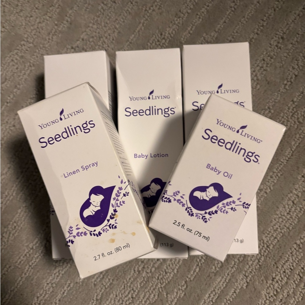 Young Living Seedlings Baby Oil, Lotion, Linen Spray, NWT Lot